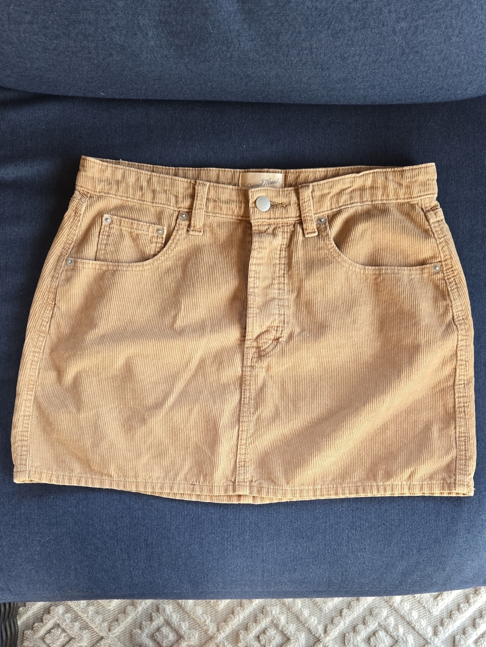 Universal Thread Tan corduroy mini skirt 8 Cottagecore Fall Pumpkin Patch Lattes